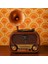 SP-428 Usb-Sd-Fm-Bluetooth Destekli Şarjlı Nostaljik Retro Radyo - Kahverengi 4