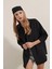 Siyah Oversize Uzun Basic Gömlek 3900 4