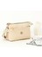 Krem Kadın Minimal El ve Omuz Çantası – Gold Detaylı, 3 Bölmeli 2
