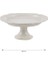 Lcw Home Beyaz Ayaklı Porselen Sunum Tabağı 22 cm 5