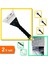 Oto Cam Buz Kazıyıcı Saplı + Kablo Sabitleyici Yapışkanlı Tutucu Klipsler 20 Adet - 2li Set U8K8W1 1