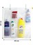 Sünger Hazneli Sıvı Sabunluk Deterjanlık + 8 Cepli Askılı File Mutfak Banyo Organizer - 2li Set K3C2 5