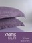 Lila Mor Oxford, Yumuşak Dokulu, Flaplı, 2 Adet Set Yastık Kılıfı 3
