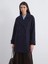 Lcw Modest Lacivert Ceket Yaka Kadın Kaşe Kaban 1