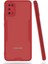 Samsung Galaxy A02S Kılıf Platin Silikon - Kırmızı 1