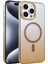 Apple iPhone 15 Pro Max Glossy Magsafe Kapak - Çöl Titanyum 1