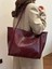 Bordo Kadın Günlük El ve Omuz Çantası – Roney Sade Model Büyük Boy 1