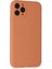 Iphone 11 Kılıf Nano Içi Kadife Silikon - Mat Turuncu 3