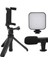Ieg Akıllı Telefon Vlog Kiti Tripod Mini Mikrofonlu Telefon Tutucu 3