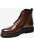 Erkek kahverengi Hakiki Deri Casual Bot 3K1UB75139 8