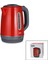 Kırmızı Çelik Kettle Su Isıtıcısı Kablosuz Kullanım 1.8lt 360 Derece Dönebilme Otomatik Kapanma SK-8031 (4887) 1