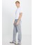 %100 Pamuk Relaxed Straight Fit Cepli Jean Kot Denim Pantolon 2