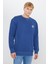Pamuklu Içi Polarlı Regular Fit Normal Kesim Bisiklet Yaka Baskılı Sweatshirt 3