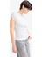 Slim Fit Dar Kesim Tek Omuzlu Ribana Kısa Kollu Tişört G0316AX25AU 4