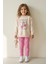 Kiraz Baskılı Kalp Detaylı Taytlı Kız Çocuk 2 li takım - Pembe 2