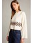 Crop Bisiklet Yaka Nakışlı Triko Kazak G6303AX25WN 3