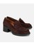 01AYH312760A480 KADIN Süet Deri Kahverengi Kalın Topuklu Klasik Loafer 2