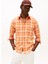 Normal Gömlek Yaka Turuncu Erkek Gömlek MW0MW414220PE_SOFT Touch Blend Chec 2