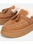 01TEH316850A340 KADIN Süet Deri Taba Içi Kürklü Püskül Detaylı Düz Terlik 4