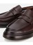 02AYH313980A480 ERKEK Deri Kahverengi Yumuşak Dokulu Klasik Loafer 3