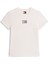 Yuvarlak Yaka Desenli Beyaz Kadın T-Shirt DW0DW21965YBH 5