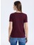 Yuvarlak Yaka Baskılı Kırmızı Kadın T-Shirt Original Kadın Slim Fit T-Shirt 5