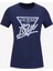 Yuvarlak Yaka Baskılı Mavi Kadın T-Shirt Pearls Kadın Regular Fit T-Shirt 6