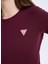 Yuvarlak Yaka Baskılı Kırmızı Kadın T-Shirt Mini Triangle Kadın Slim Fit T-Shir 4