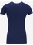 Yuvarlak Yaka Baskılı Mavi Kadın T-Shirt Mini Triangle Kadın Slim Fit T-Shir 7