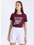 Yuvarlak Yaka Baskılı Kırmızı Kadın T-Shirt Pearls Kadın Regular Fit T-Shirt 4