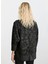 Bisiklet Yaka Simli Siyah Kadın Bluz 25KSL8218 4