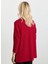 Degaje Yaka Düz Kırmızı Kadın Bluz 25KSL8220 3