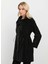Siyah Kadın Trençkot 25KSL9522 4