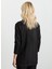 Degaje Yaka Düz Siyah Kadın Bluz 25KSL8220 4