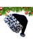 Noel Noel Baba Şapkası Çift Katmanlı Şık Yumuşak Leopar Baskı Peluş Noel Baba Şapkası Fotoğraf Geçit Töreni Cosplay Parti A (Yurt Dışından) 1