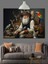Yaşlı Adam Hayvanlar Dekoratif Kanvas - Mdf Ahşap Tablo 5