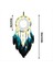 1set Dreamcatcher LED Lamba ile Tüylü Mavi Ağaç, El Yapımı Kızılderililer Duvar Asma Deco Için Geleneksel Dairesel Ağ (Yurt Dışından) 3