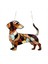 Dachshund Pencere Asılı Suncatcher Güneş Yakalayıcıları Kapalı Açık Pencere Dachshund Köpek Leke Cam Pencere Süsleme 9cm (Yurt Dışından) 1
