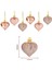 24PCS Gül Altın Sevgililer Günü Kalp Şekleli Süsler Ev Ağacı Asma Dekorasyonları Için Kalp Şeklinde Baubles Süsleri (Yurt Dışından) 2