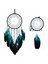1pcs Dreamcatcher Tüylü Mavi Ağaç, El Yapımı Kızılderililer Duvar Asma Deco Için Geleneksel Dairesel Ağ (Yurt Dışından) 2