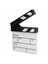 Action Cut Board, Akrilik Film Clapboard Kuru Silme Kompakt Boyutu Tv Filmi Yönetmeni Kesilmiş Aksiyon Sahne Alkış Tahtası (Yurt Dışından) 1