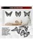 3pcs Kelebek Metal Duvar Dekor Siyah Kelebek Metal Duvar Asılı Dekor Çiftlik Evi Rustik Ev Ofis Yatak Odası Dekor (Yurt Dışından) 5