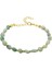 Altın Renk Metal Zincirli Dorika Top Süslemeli Amorf Amazonit Doğaltaş Kadın Bileklik 1