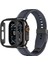 Watch Ultra 49MM Uyumlu Amazingthing Radix Minimal Fullguard Sert Pc Kasa ve Ekran Koruyucu Siyah 1