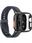 Watch Ultra 49MM Uyumlu Amazingthing Radix Minimal Fullguard Sert Pc Kasa ve Ekran Koruyucu Siyah 4