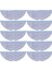 Roborock Için 10 Paket Paspas Bezi S7 S7+ T7 T7 Artı G10 G10S Pro Vakum Mop Pedler Rag Değiştirme (Yurt Dışından) 1
