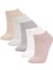 Kadın 5'li Pamuklu Patik Çorap B6042AXNS 13