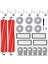 26 Paket Aksesuarları Roborock Qv 35A / Qv 35S Vakum Robotu Yedek Aksesuarlar Fırça Paspas Torbası Filtresi (Yurt Dışından) 1