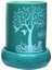 Doğa ve Hayat Ağacı Temalı Su Yeşili Renkli Seramik Buhurdanlık 1