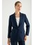 Çizgili Blazer Ceket 1